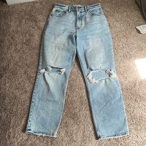 90’s ultra high rise Straight jeans